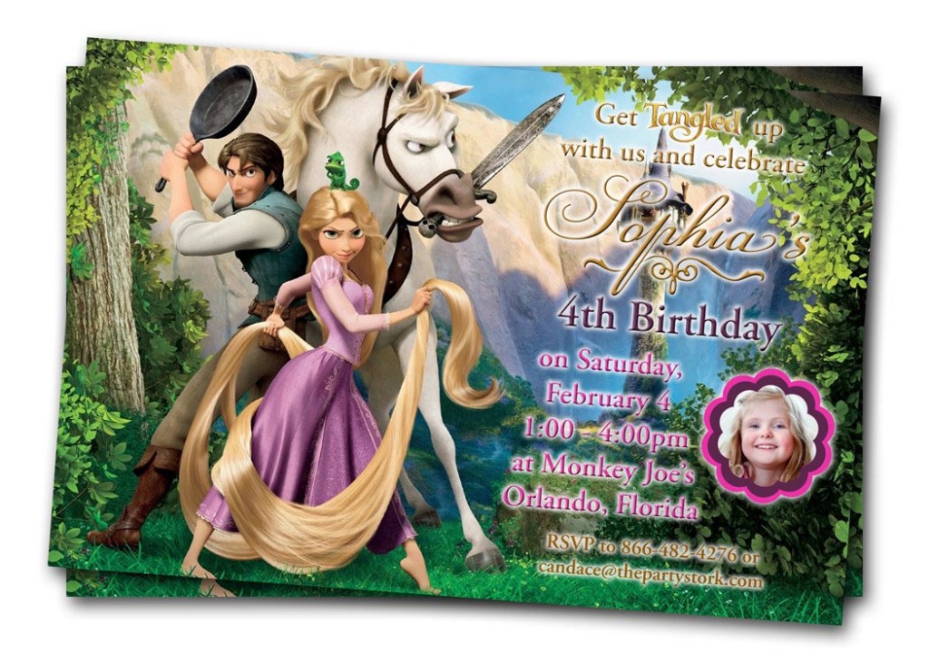 Tangled Birthday Party Invitations
